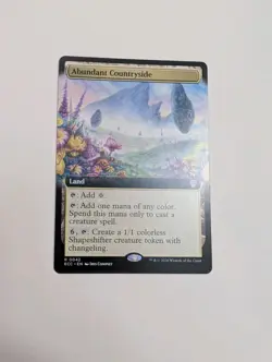 MTG - Abundant Countryside (Extended Art) - Commander: Lorwyn Eclipsed NM/M Cond - Image 1