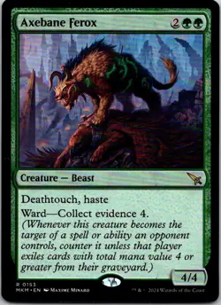 Magic the Gathering Axebane Ferox Murders at Karlov Manor MTG Free Shipping! - Image 1