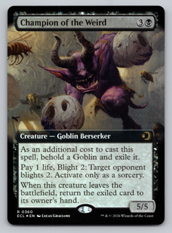 Champion of the Weird Extended Art FOIL - Lorwyn Eclipsed MTG - Image 1