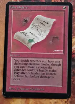 Mtg Alpha False Orders - Image 1