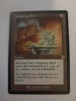 Sculpting Steel Retro Frame NM The Brothers War Magic the Gathering MTG - Image 1