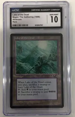 1996 Magic: The Gathering Alliances - Lake Of The Dead CGC 10 - TCCCX - Image 1