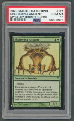 Magic The Gathering MTG - PSA 10 Sheltering Ancient 121/155 - Mystery Booster - Image 1