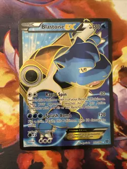 Blastoise EX 142/146 XY Full Art HP/DMG Pokemon Fast Shipping - Image 1