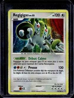 SWIRL Regigigas 15/146 Holo Rare Legends Awakened Pokemon TCG (MP) (FRENCH) - Image 1