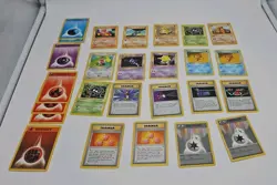 23 Card Lot Pokemon Shadowless Basic Vintage WOTC Charmander Haunter Machop - Image 1