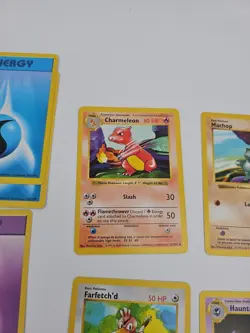 23 Card Lot Pokemon Shadowless Basic Vintage WOTC Charmander Haunter Machop - Image 2