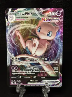 Pokemon TCG Mew VMAX 114/264 Swsh08: Fusion Strike Holo Ultra Rare NM - Image 1