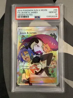 Pokemon TCG Jessie & James Trainer Full Art Ultra Rare PSA 10 - Image 1