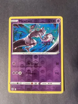 Pokemon TCG Mewtwo Brilliant Stars 056/172 Reverse Holo Rare - Image 1