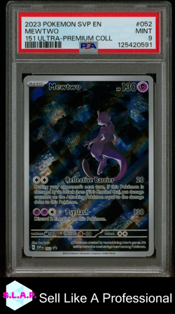 MEWTWO 151 ULTRA-PREMIUM COLL POKEMON SVP EN-SV BLACK STAR PROMO 2023 052 PSA 9 - Image 1