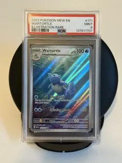 2023 Pokemon SV 151 Wartortle #171/165 PSA 9 - Image 1
