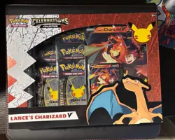 Pokemon TCG Celebrations Collection Lance's Charizard V Box - Image 1
