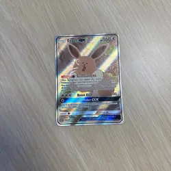 Pokemon Eevee GX TCG Full Art Holo Black Star Promo SM233 Sun & Moon Nm to Lp - Image 1