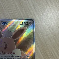 Pokemon Eevee GX TCG Full Art Holo Black Star Promo SM233 Sun & Moon Nm to Lp - Image 5