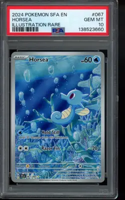 PSA 10 - 2024 Horsea 067/064 Sv: Shrouded Fable Holo Pokemon - Image 1