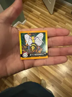 Pokemon 1999 Artbox Series 1 Stickers Beedrill #15 - Image 1
