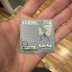 Pokemon 1999 Artbox Series 1 Stickers Beedrill #15 - Image 2