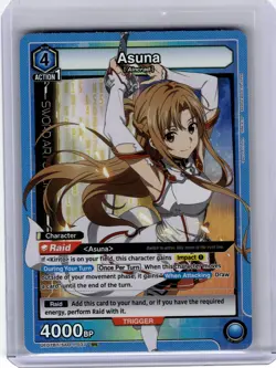 2024 Union Arena Asuna Sword Art Online SR Foil #SAO-1-037 Lightly Played - Image 1