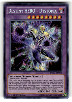 Destiny HERO - Dystopia DESO-EN004 1st Edition Secret Rare Destiny Soldiers LP - Image 1