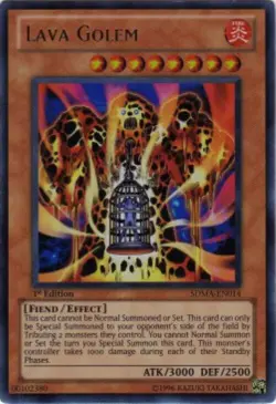 Yugioh-Lava Golem-Ultra Rare-Mixed Editions-SDMA EN014 (MP) - Image 1