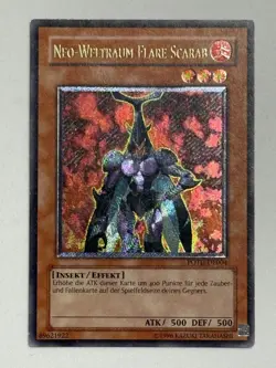 Yu-Gi-Oh! Neo-Weltraum Flare Scarab POTD-DE004 Ultimate Rare Deutsch - Image 1
