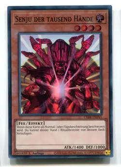 Yu-Gi-Oh! Senju Der Tausend Hande Super Rare CRBR-DE041 - Image 1