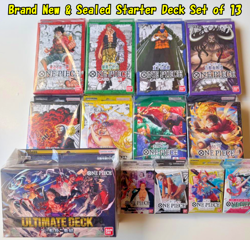 ONE PIECE Card Game Starter Deck Lot x13 New Sealed Bandai Official Japan - Image 1
