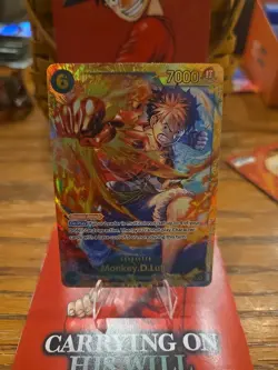 One Piece TCG Carrying On His Will Monkey.D.Luffy SEC OP13-118 English [1] - Image 2