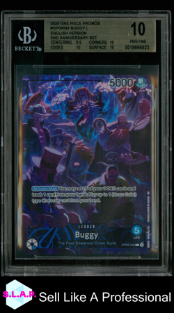 BUGGY L/(EN VERSION 2ND ANN. SET) 2025 ONE PIECE PROMOS OP09042 BGS 10 - Image 1