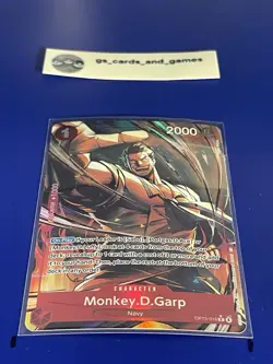 Monkey D Garp Alt Art (OP13-016) Carring on His Will - One Piece CCG English - Image 1