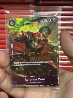 Roronoa Zoro (OP-06 Pre-Release Tournament) Winner P-045 One Piece Sealed Promo - Image 1