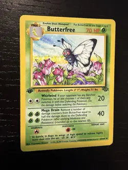 Vintage Lot of (7) Pokemon Jungle Cards First Edition - Rapidash, Butterfree - Image 4