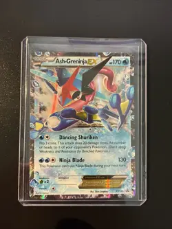 Pokemon TCG Ash-Greninja-EX Holo Promo Card XY133 Rare - Image 1