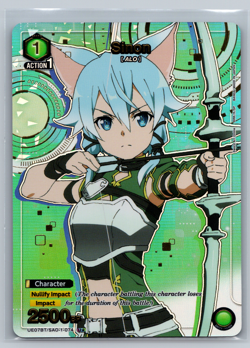 Sinon 074 U* Sword Art Online Union Arena Card TCG Rare - Image 1