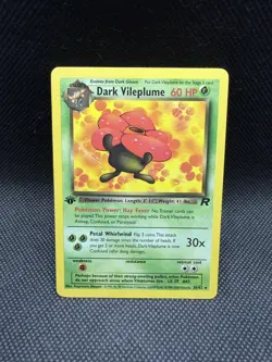 Pokemon Card - Dark Vileplume Team Rocket 30/82 Rare 1st Edition - Image 1