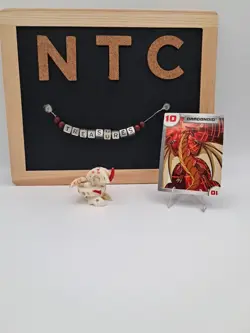 Bakugan Battle Brawlers Pearl Pyrus Dragonoid 610g B2 Classic Rare W/ Card - Image 1