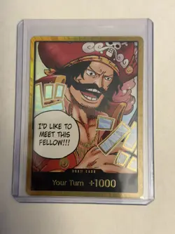 One Piece Gold.D.Roger Gold Don!! Card OP-13 Carrying On His Will Rare Hit - Image 1