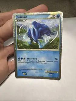 Suicune HGSS21 Promo Pokemon 2010 Rare Holo Card TCG Swirl - Image 1