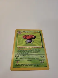 Vileplume 31/64 Regular NON Holo Jungle Set Pokemon Card WOTC LP - Image 2