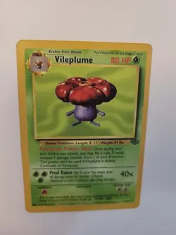Vileplume 31/64 Regular NON Holo Jungle Set Pokemon Card WOTC LP - Image 3