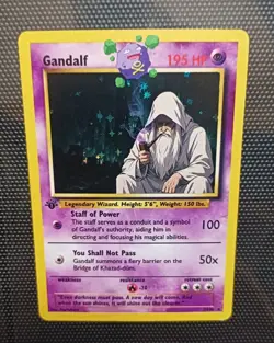 Lord of the Rings Gandalf Pokemon trading card - Image 1