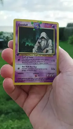 Lord of the Rings Gandalf Pokemon trading card - Image 2