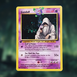 Lord of the Rings Gandalf Pokemon trading card - Image 3