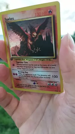 Fawkes Harry Potter Pokemon Card - Image 2