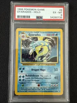 Pokemon TCG Gyarados Holo Rare Card Base Set - Image 1