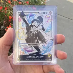 One Piece Monkey.D.Luffy Leader ST29-001 Egghead 5000 Power Card - Image 1