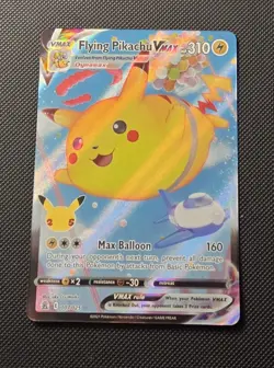 Pokemon TCG Flying Pikachu VMAX Holo Ultra Rare Card Celebrations 007/025 - Image 1