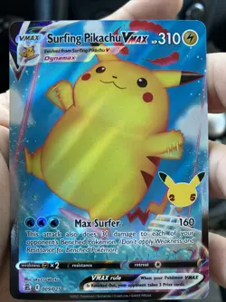 Surfing Pikachu VMAX 009/025 25th Anniversary Celebrations Pokemon Card - NM - Image 1