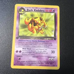 Dark Kadabra 39/82 Team Rocket First Edition Pokemon Card Mint Condition - Image 1